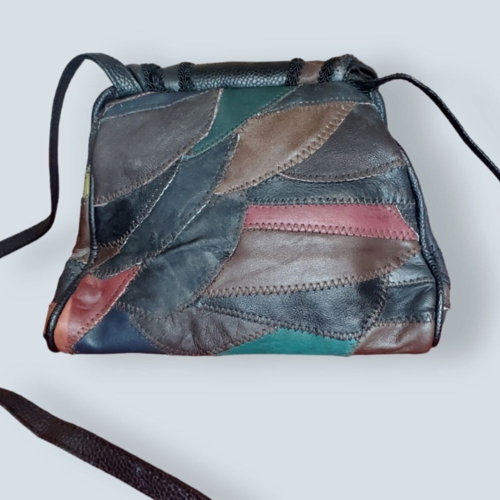 90s Leather Patchwork bag - Picture 3 of 11
